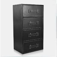 皮革收纳柜+四斗柜+床头柜+抽屉式床边柜子创意定制