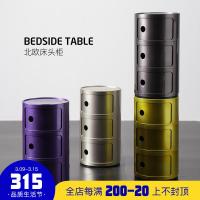 北欧儿童床头柜简约现代圆形储物柜卧室创意个性小ins网红收纳柜定制