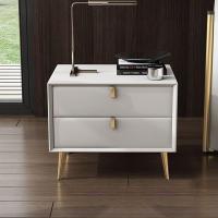 床头柜卧室简约现代北欧轻奢风皮质收纳柜意式极简迷你储物床边柜定制