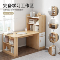 高中学生书桌转角书柜书架一体组合卧室电脑台式桌单人办公室桌子定制