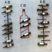 铁艺红酒架壁挂置物架悬挂葡萄酒架挂墙上家用酒吧现代简约展示架定制