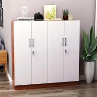 鞋柜带锁外柜简易室外加锁储物柜楼道鞋橱多层户外防盗靴柜木质定制