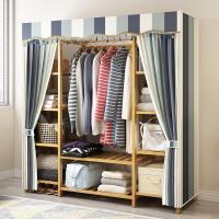 简易挂衣柜出租房用组装现代简约衣橱衣架布艺家用卧室大衣柜定制