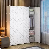 简易衣柜现代简约布衣柜储物加粗加固加厚家用挂全钢架布艺收纳柜定制