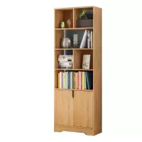 书架简约落地学生简易收纳置物架卧室柜子木仿实木书柜子定制