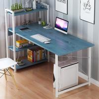 电脑桌书柜书桌组合桌子台式家用电脑桌家用学生省空间客厅定制