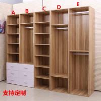 现代简约经济型衣柜衣帽间组合大衣橱无转角柜卧室家具木质简易定制