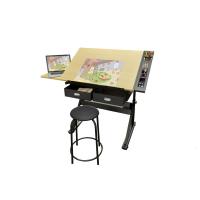 斜面升降绘画绘图书法书画画架画板画案书桌学习写字电脑桌工作台定制