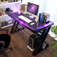 电脑台式桌书桌钢化玻璃桌子台式机座桌家用游戏电竞桌椅组合套装定制