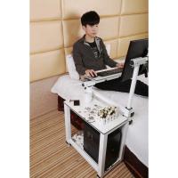 移动升降旋转无缝床边电脑桌懒人台式机床上电脑桌虎爸爸定制