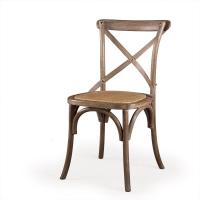 实木餐椅复古实木椅子靠背椅简约背叉椅木头凳餐椅定制