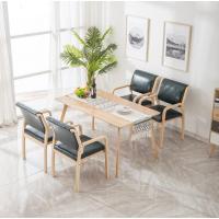 现代简约实木曲木餐椅家用办公书桌椅餐厅养老院扶手椅子做旧复古定制