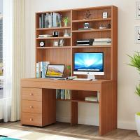 书桌书架组合书柜一体初中学生学习桌写字台电脑桌子卧室简约家用定制