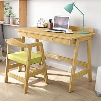 木书桌简约现代家用学生卧室写字桌写字台电脑桌台式办公桌子定制