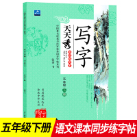 小学生写字天天秀五年级下册书法练习册写字5年级语文同步辅导书籍规范汉字书写练字帖硬笔书法儿童楷书行书练字本