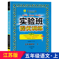 2019秋新版实验班提优训练五年级上册语文人教版RJ 小学教辅书部编同步训练练习册复习资料