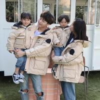 HUAYANGTU亲子装外套棉服冬装一家三口家装母子装母女装洋气潮派克服加厚家