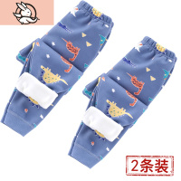 HUAYANGTU男童秋裤中小童单条加厚睡裤女童线裤打底裤加绒裤子冬儿童保暖裤裤子童