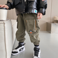 HUAYANGTU男童裤子加厚2020冬季新款自制中大童长裤宝宝工装裤洋气儿童棉裤裤子童