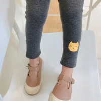 HUAYANGTU女童加绒打底裤春秋外穿3岁儿童裤子加厚4女宝宝裤子童