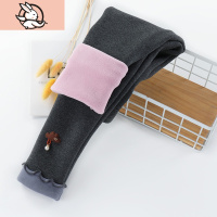 HUAYANGTU童装女童加绒加厚打底裤儿童秋冬季外穿长裤宝宝中小童棉裤子裤子童