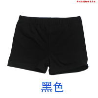 HUAYANGTU儿童黑色棉舞蹈打底裤女童白色紧身短裤三分平角安裤拉丁芭蕾裤子童