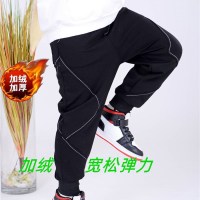 HUAYANGTU男童休闲裤秋款潮儿童裤子加绒加厚一体绒工装裤中大童洋气弹力裤子童