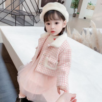 HUAYANGTU女童连衣裙秋冬2021新款2洋气女宝宝加厚套裙3岁小童韩版公主裙子裙子童