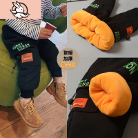 HUAYANGTU一条过冬宝宝棉裤加绒加厚儿童夹棉外穿工装裤子男童长裤韩版冬装裤子童