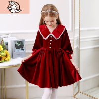 HUAYANGTU女童连衣裙秋冬长袖2020新款童装儿童裙子女孩公主裙萝莉蓬蓬纱裙裙子童