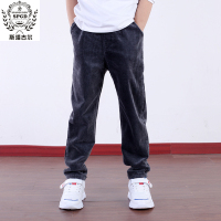 HUAYANGTU男童灯芯绒裤秋冬新款2020韩版洋气休闲宽松潮加绒中大童儿童裤子裤子童