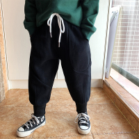 HUAYANGTU儿童卫裤男童加绒运动裤一体绒2020新款冬装宽松男孩长裤子裤子童