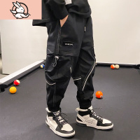 HUAYANGTU男童工装裤加厚童装棉裤中大童冬季男孩秋冬加绒休闲裤潮儿童裤子裤子童