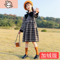 HUAYANGTU女童春装洋气春款连衣裙2021年新款韩版大童儿童装春秋小女孩裙子裙子童