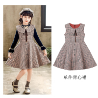 HUAYANGTU女童连衣裙秋冬2021春装新款童装春款新年裙子儿童公主裙春秋洋气裙子童
