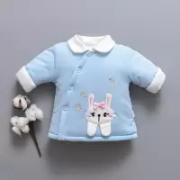 HUAYANGTU冬季宝宝棉袄婴儿外穿肩扣加厚棉衣儿童打底棉服男女童内胆小棉袄棉服童