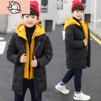 HUAYANGTU男童棉衣2020新款冬装儿童羽绒棉服洋气中大童中长款棉袄外套棉服童