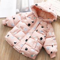 HUAYANGTU女童棉衣冬装2020新款女宝宝洋气棉服韩版儿童装加厚外套保暖棉袄棉服童