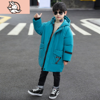 HUAYANGTU儿童装男童冬装棉衣外套2020新款冬季中大童长款男孩加厚羽绒棉服棉服童