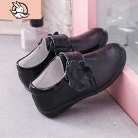 HUAYANGTU女童皮鞋新款皮演出鞋子时尚软底公主鞋小女孩满口红色儿童皮鞋皮鞋童