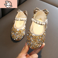 HUAYANGTU女童皮鞋2020秋季新款时尚水钻儿童鞋子单鞋公主鞋软底小女孩单鞋皮鞋童