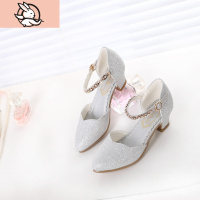 HUAYANGTU女童皮鞋公主鞋2020新款包头小女孩简约童鞋韩版儿童高跟单鞋表演皮鞋童