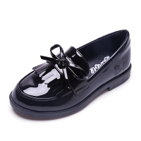 HUAYANGTU芭比女鞋儿童黑皮鞋公主鞋女童鞋子女孩鞋女童黑色皮鞋女鞋英伦风皮鞋童