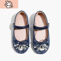 HUAYANGTU女童皮鞋2020年春秋季新款小女孩公主鞋闪水晶鞋软底儿童宝宝单鞋皮鞋童