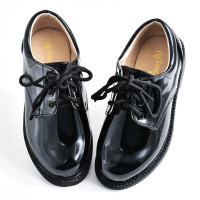 HUAYANGTU男童皮鞋黑色学生学校礼仪鞋中大童英伦风合唱演出鞋儿童礼服单鞋皮鞋童