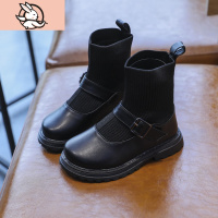 HUAYANGTU女童靴子小女孩洋气公主鞋2020秋季宝宝袜靴jk制服小皮鞋中大童鞋皮鞋童