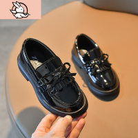 HUAYANGTU女童皮鞋2020秋冬新款加绒英伦风儿童单鞋jk公主鞋小女孩豆豆鞋子皮鞋童