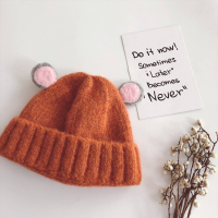 HUAYANGTU秋冬季毛保暖儿童帽子可爱超萌宝宝帽子韩版潮男女童婴儿毛线帽帽子童