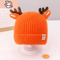 HUAYANGTU宝宝帽子冬季款韩版潮女童可爱超萌毛线帽男童洋气时尚儿童针织帽帽子童