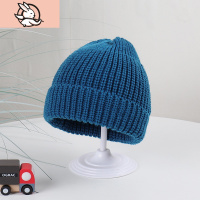 HUAYANGTU婴儿帽子秋冬新款男女宝宝套头帽儿童毛线帽子小孩针织保暖色帽帽子童